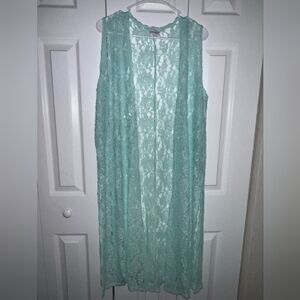 LULAROE CARDIGANS WOMENS SIZE M GREEN